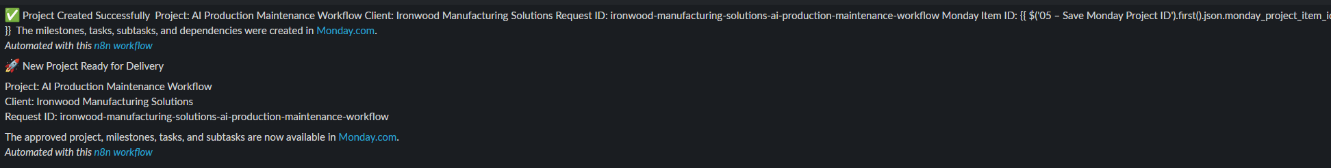 Project Notification